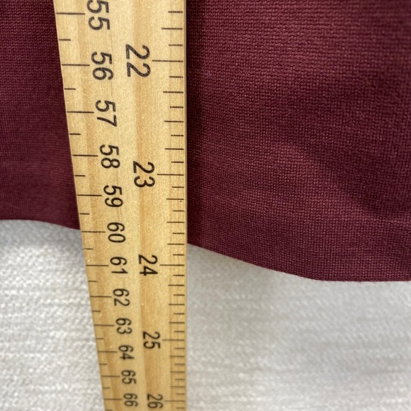 Talbots Petites Burgundy 3/4 Sleeve Henley Top XLp Button Neck Stretch - Picture 6 of 9